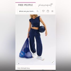 Free People Hot Shot Set (top + jogger)
